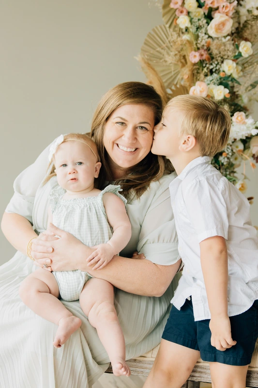 Mom and Kids Candid Photograph